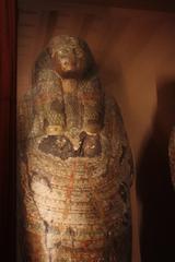 Couvercle extérieur du sarcophage de la momie du Muséum de Perpignan