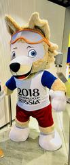 2018 FIFA World Cup Mascot, Zabivaka, at FIFA World Museum, Zurich