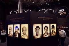 FIFA Ballon D'Or Trophies Display