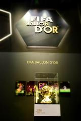 FIFA Ballon D'Or Awards display at FIFA Museum