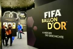 FIFA Ballon D'Or Awards displayed in FIFA Museum