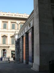 Carlo Felice Theater pronaos in Genoa