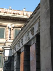 front porch of Teatro Carlo Felice in Genoa