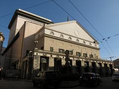 Teatro Carlo Felice north façade in Piazza Raffaele De Ferrari, Genoa