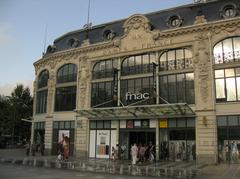 Historic Aux Dames de France building in Plaza de Catalunya, Perpignan