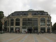 Historic Aux Dames de France building at Plaça de Catalunya in Perpignan, now FNAC