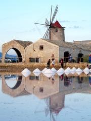 Riserva Naturale Orientata Saline di Trapani e Paceco salt pans and nature reserve