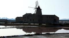 Museo del Sale in Trapani under a clear sky