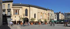 Panoramic view of Place Camille Jullian in Bordeaux