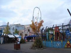 Thorpe Park view towards Stealth roller coaster