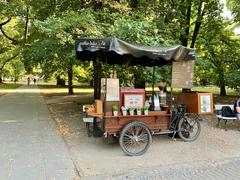 Coffee-bike in Warsaw, Poland, 2019