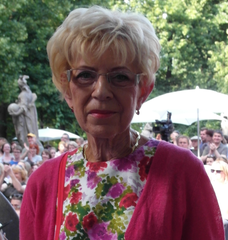 Janina Paradowska at an event in Warsaw on June 22, 2013