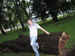 Leszek Jańczuk in the Saxon Garden