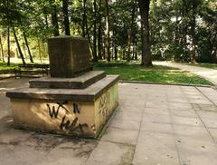 Monument in Ogród Saski, Lublin, commemorating the year of its establishment