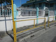 Baldomero Aguinaldo Shrine facade with fences and tombs in Binakayan, Kawit, Cavite