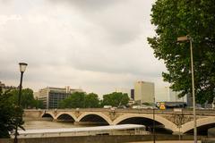 View of the Austerlitz Bridge from the Left Bank in Paris