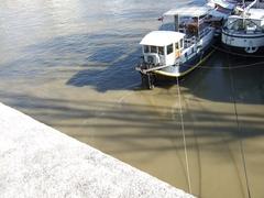 barges on a river in Austerlitz