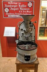 Coffee roaster in the Speicherstadtmuseum