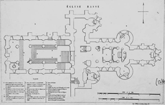 Plan of the crypt and access stairs