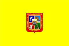 Flag of Chorrillos District, Lima Province, Lima Region, Peru