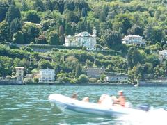 panoramic view of Baveno with Lake Maggiore