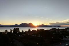 Sunrise at Lake Maggiore from Baveno, Piedmont, Italy