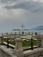 Scenic view of Baveno town by Lake Maggiore