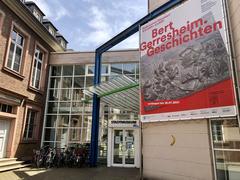 Entrance portal of the City Museum of Düsseldorf in the summer of 2021