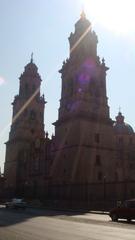 Morelia Metropolitan Cathedral with sunny sky