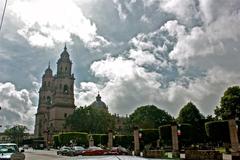 Catedral de Morelia with blue sky