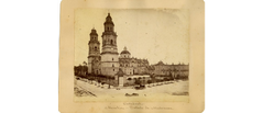 historic Cathedral of Morelia in 1901