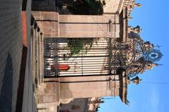 Back gate of Morelia Cathedral atrium