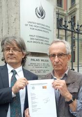 Lluís M. Mandado i Jordi Fornas at Palau Wilson, Geneva, 2019