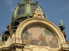 Obecní Dům (Municipal House) mosaic and dome