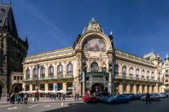 Jugendstil Prague Municipal House front view