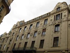 Facade of the Municipal House in Prague