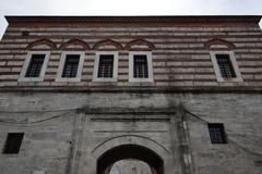 Istanbul Yeni Valide Mosque entrance with mektep