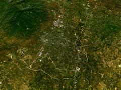 Panoramic view of Chiang Mai city at dusk