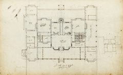 Architectural plan of Holland House by John Thorpe in 1605