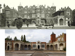 Holland House Kensington before and after The Blitz