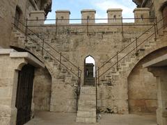 Torres de Quart in Valencia with merlons and stairs