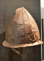 16th-century cabasset helmet from municipal weapons collection, Torres de Quart, Valencia