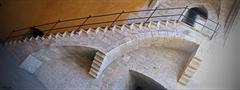 stone staircase at Torres de Quart in Valencia