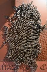 medieval chainmail fragment