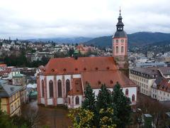 Catholic Stiftskirche in Baden-Baden, Baden-Württemberg, Germany