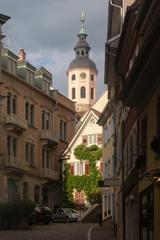 Stiftskirche church tower in Baden-Baden