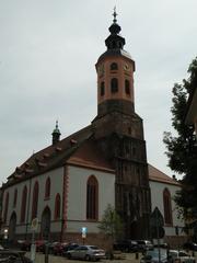 Panoramic view of Baden Baden with mountainous backdrop