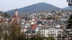 Panoramic view of Kurpark in Baden-Baden