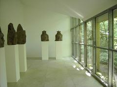 Khmer heads at Orangerie, Museum Insel Hombroich