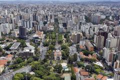 Belo Horizonte skyline with mountains in the background